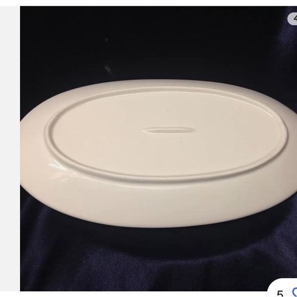 L'HOTEL DES ROYALES FRANCE OVAL PLATTER 12" PLATINUM PARIS N 17 RUE DE L'ABEILLE - Picture 4 of 5